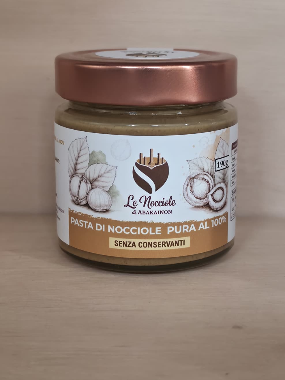 Pasta di Nocciole pura al 100%